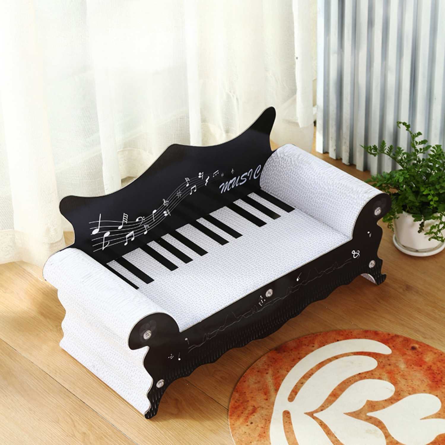 Krabplank Piano Luxe | Slijtvast Chaise Longue Speelbed Kat